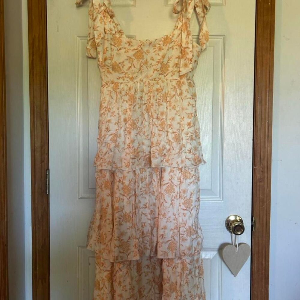 Source-unknown Women's Pink and Orange Dress